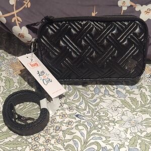 lug Coupe XL Quilted Crossbody Bag in Black